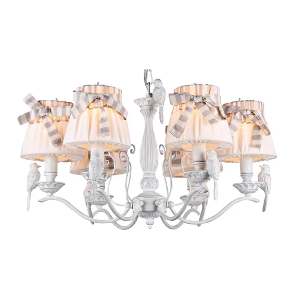Люстра 6*E14 40Вт Белый Антик IP20 Bird ARM013-06-W Maytoni — фото 4