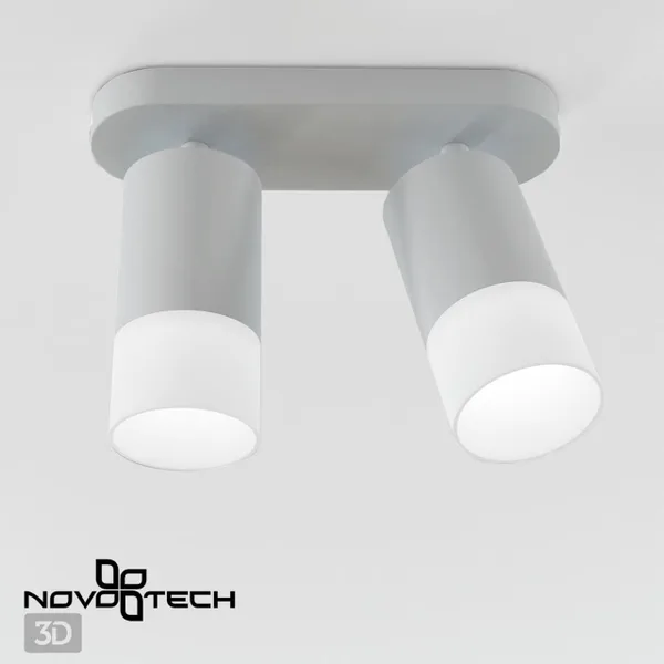 Св-к накл.IP20 GU10 9W 235V FLAX белый B NOVOTECH — фото 3
