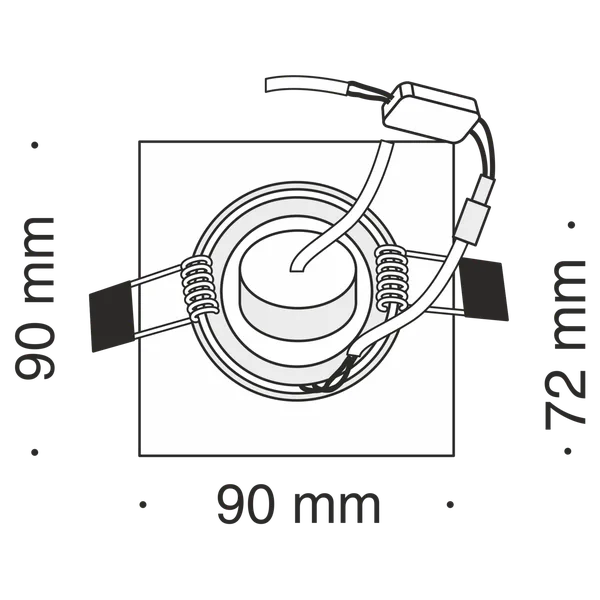 Встраиваемый светильник 1*GU10 50Вт Белый IP43 Metal Modern DL288-2-3W-W Technical Maytoni — фото 4