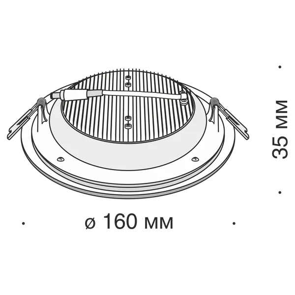 Встраиваемый светильник 12Вт 3000K Белый IP20 Han DL304-L12W Technical Maytoni — фото 2