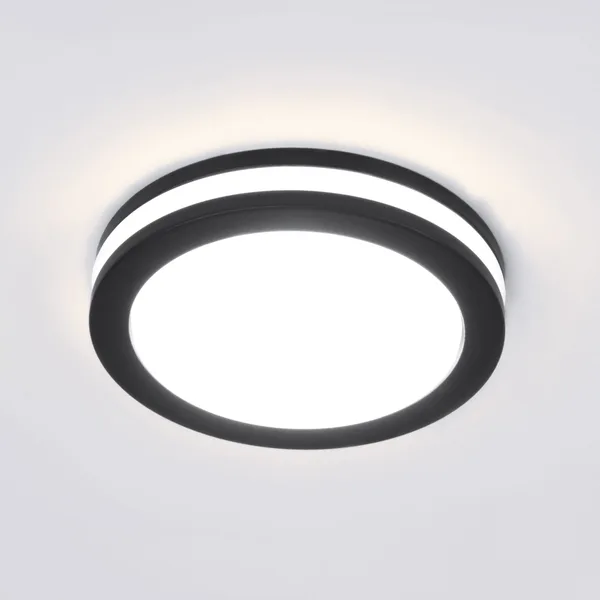 Встраиваемый светодиодный светильник черный 5Вт 4200К черный IP20 (a049707) Elektrostandard