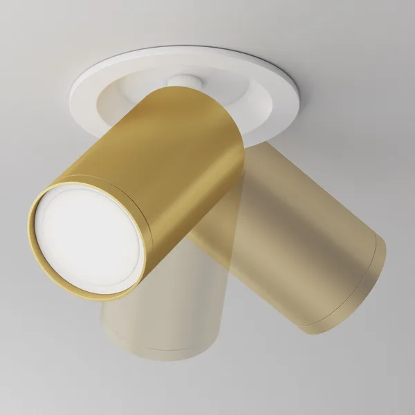 Потолочный светильник 1*GU10 10Вт Белый и Матовое золото IP20 Ceiling & Wall C048CL-U-1WMG Technical Maytoni — фото 4