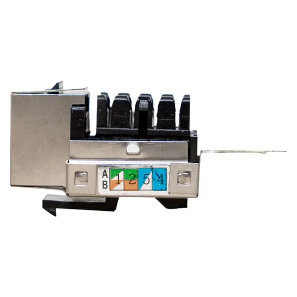 Модуль Keystone розеточный TERACOM PRO Cat,6 RJ-45 экранированный FTP 110 IDC 90 градусов EKF — фото 4