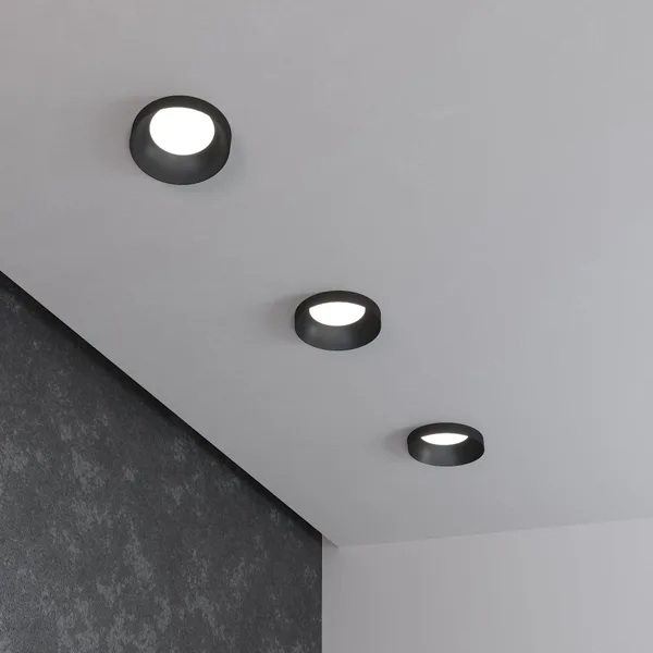 Встраиваемый точечный светильник GU10 черный IP20 (a053336) Elektrostandard — фото 3