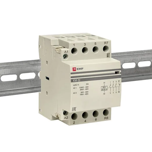Контактор модульный КМ 32А 3NО+NC (3 мод) PROxima EKF — фото 6
