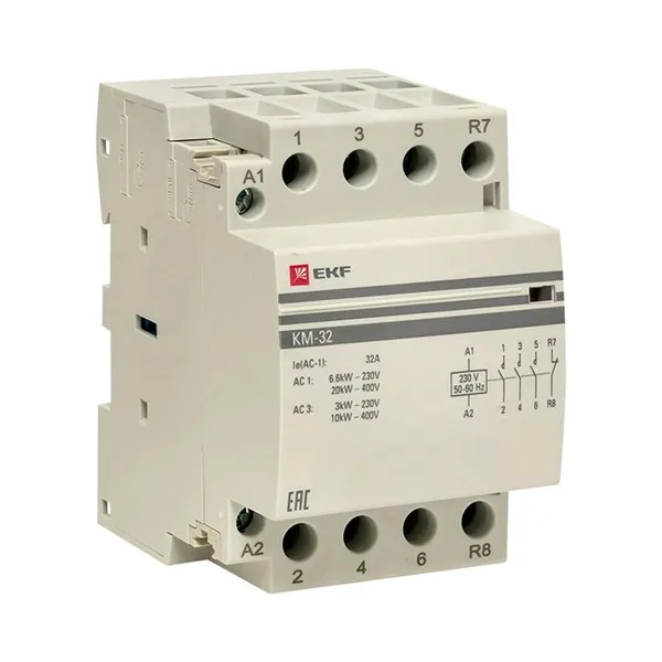 Контактор модульный КМ 32А 3NО+NC (3 мод) PROxima EKF — фото 4