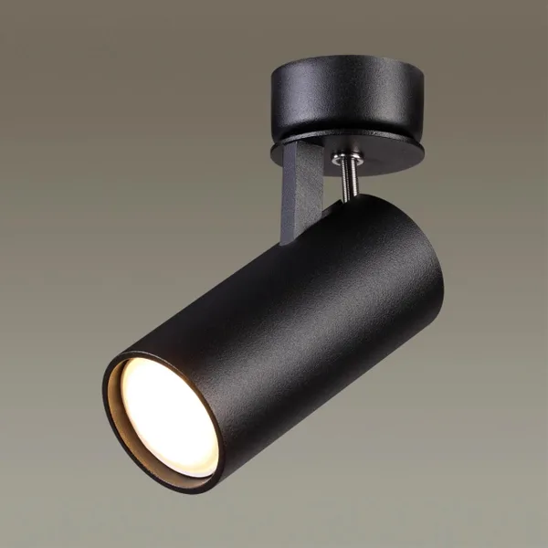 Потолочный св-к GU10 1*50W 220V KIKO черный ODEON LIGHT — фото 2