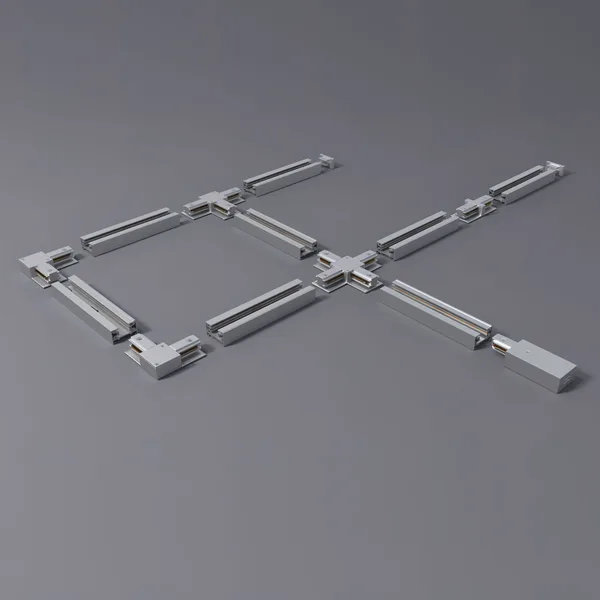 Коннектор прямой для однофазного шинопровода серебряный IP20 (a050063) Elektrostandard — фото 2