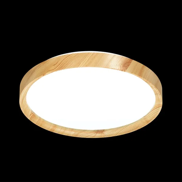 Св-к пластик/белый/под дерево LED 48Вт 3000-6500 D390 IP43 пульт ДУ/LampSmart WOODI SONEX — фото 3