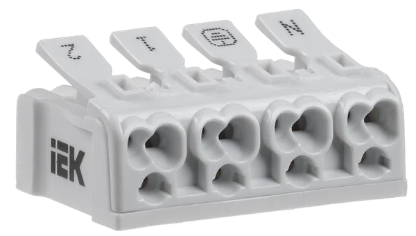 Клемма пружинная соединительная КСП4-2L+N+PE IEK