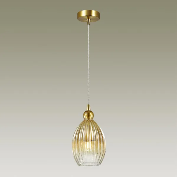 Подвес E27 60W 220V STORZO янтарный/бронзовый ODEON LIGHT — фото 2