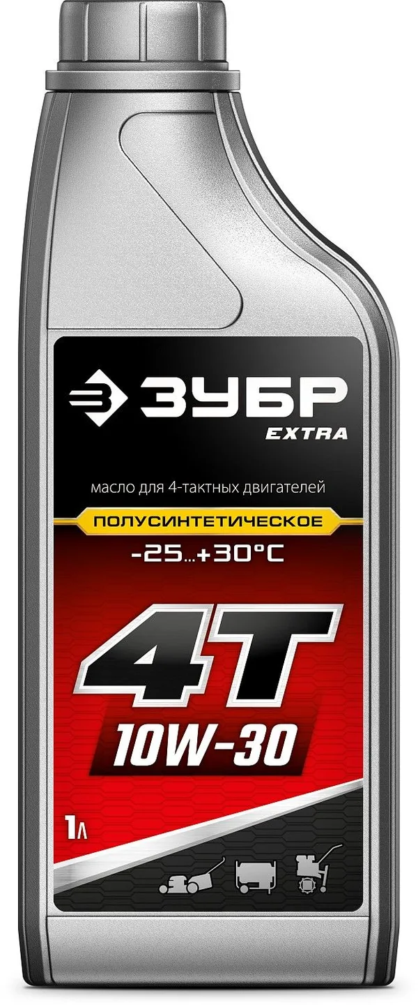 EXTRA 4Т-10W30 полусинтетическое масло для 4-тактных двигателей, 1 л ЗУБР — фото 2