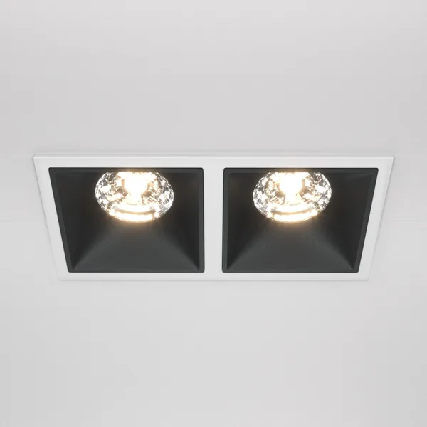Встраиваемый светильник LED 30Вт Бело-черный IP20 Downlight DL043-02-15W3K-SQ-WB Technical Maytoni — фото 3