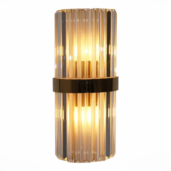 Бра Золотистый/Золотистый, Прозрачный E14 2*40Вт SL1176.201.02 ST LUCE