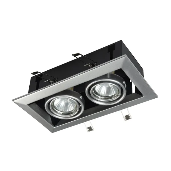 Встраиваемый светильник 2*GU10 50Вт Серебро IP20 Metal Modern DL008-2-02-S Technical Maytoni — фото 7