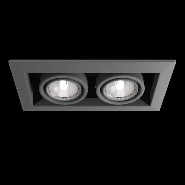 Встраиваемый светильник 2*GU10 50Вт Серебро IP20 Metal Modern DL008-2-02-S Technical Maytoni — фото 9