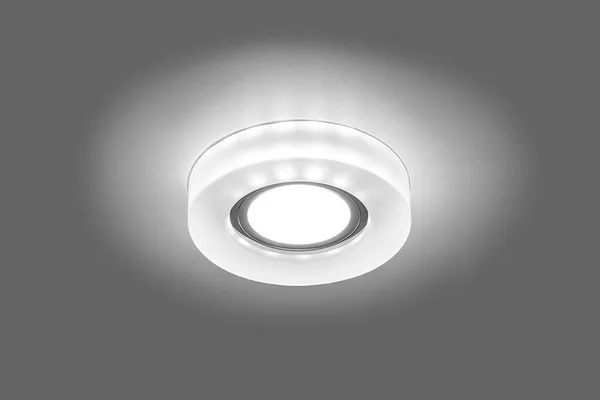 Светильник встраиваемый с белой LED подсветкой Feron CD8080 потолочный MR16 G5.3 белый матовый — фото 2