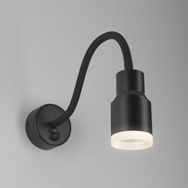 Настенный светодиодный светильник с гибким корпусом LED 7Вт 4200К черный IP20 Molly (a043982) Elektrostandard