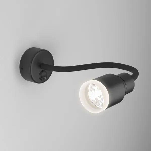 Настенный светодиодный светильник с гибким корпусом LED 7Вт 4200К черный IP20 Molly (a043982) Elektrostandard — фото 3