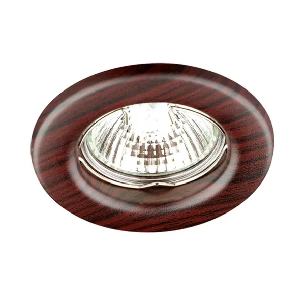 Встр.НП св-к IP20 GX5.3 50W 12V WOOD темное дерево B NOVOTECH