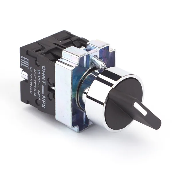 Переключатель NP2-BD33, 3 положения фиксацией, 2НО, IP40 (R) CHINT