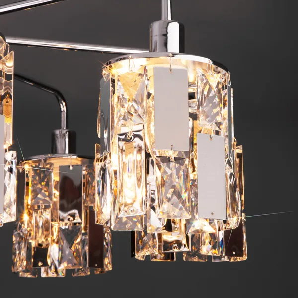 Потолочная люстра с хрусталем 8*E14 60Вт хром IP20 Scoppio (10101/8 хром) Eurosvet — фото 4