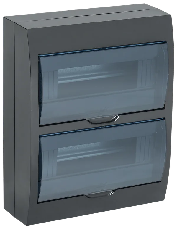 Корпус пластиковый ЩРН-П-24 IP41 черный KREPTA 3 IEK