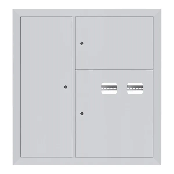 Щит этажный 2 кв, слаботочка слева (1000х950х150) Basic EKF