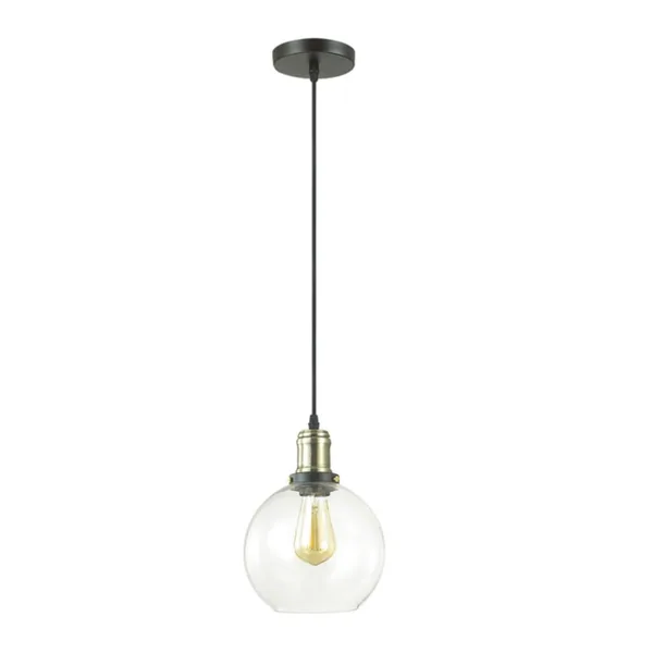 Подвес E27 60W 220V KIT античная бронза/стекло C LUMION