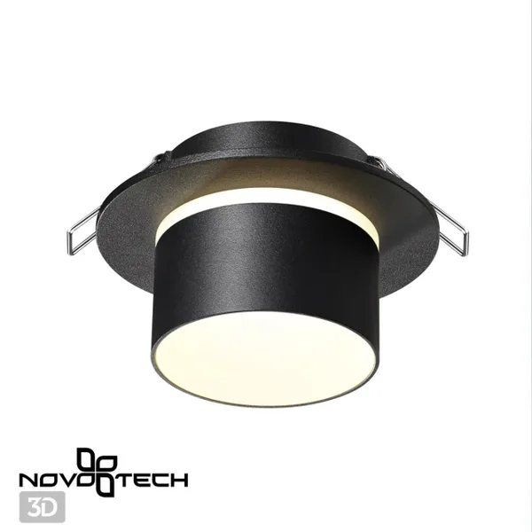 Св-к встр.IP20 GU10 9W 235V LIRIO черный NOVOTECH — фото 4