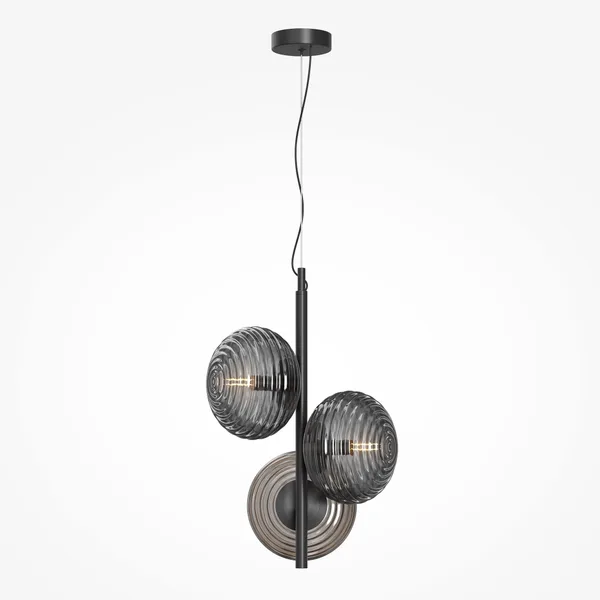 Подвесной светильник 3*E14 40Вт Черный IP20 Reels MOD268PL-03B Maytoni — фото 4
