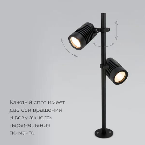 Светильник садово-парковый 18Вт 4000К черный IP54 (a058259) Elektrostandard — фото 3