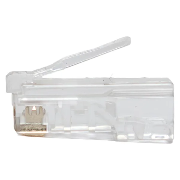 Коннектор RJ-45 TERACOM PRO неэкранированный 8P8C 30мкд Cat,5E универсальный (упак,50шт) EKF — фото 4