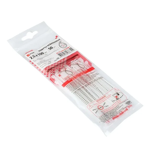 Хомут P6,6 стандартный (б), 2,5x100 (100шт) FlexLock PROxima EKF — фото 2