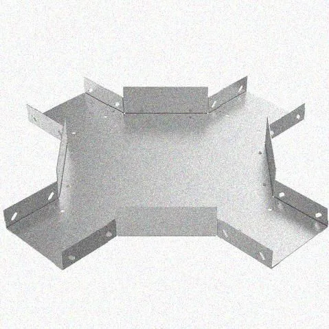 Лоток крестообразный замковый глухой КМЗГ 400х100 УТ1,5, оцинкованный лист, S1,5 Курганский ЗЭМИ — фото 2