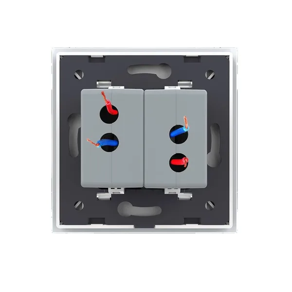Розетка USB с блоком 5В 2.1А двойная Белая Livolo — фото 4