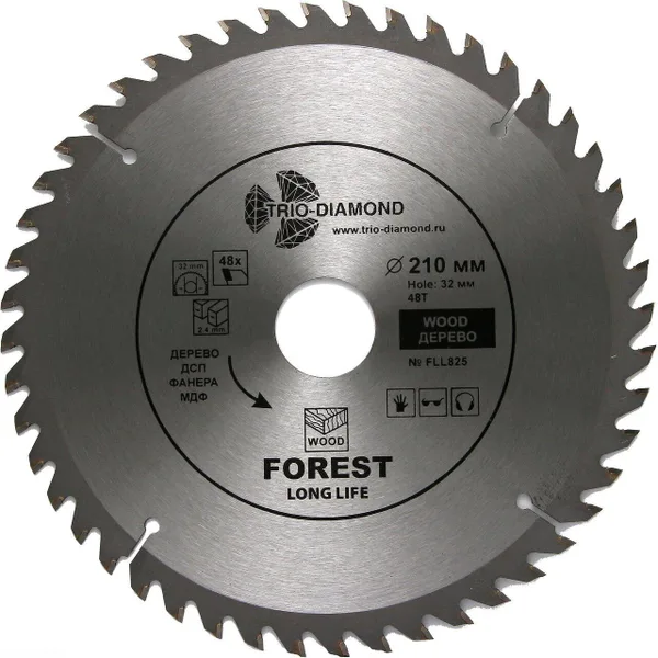 Диск пильный 210*32*48Т FLL825 Trio-Diamond