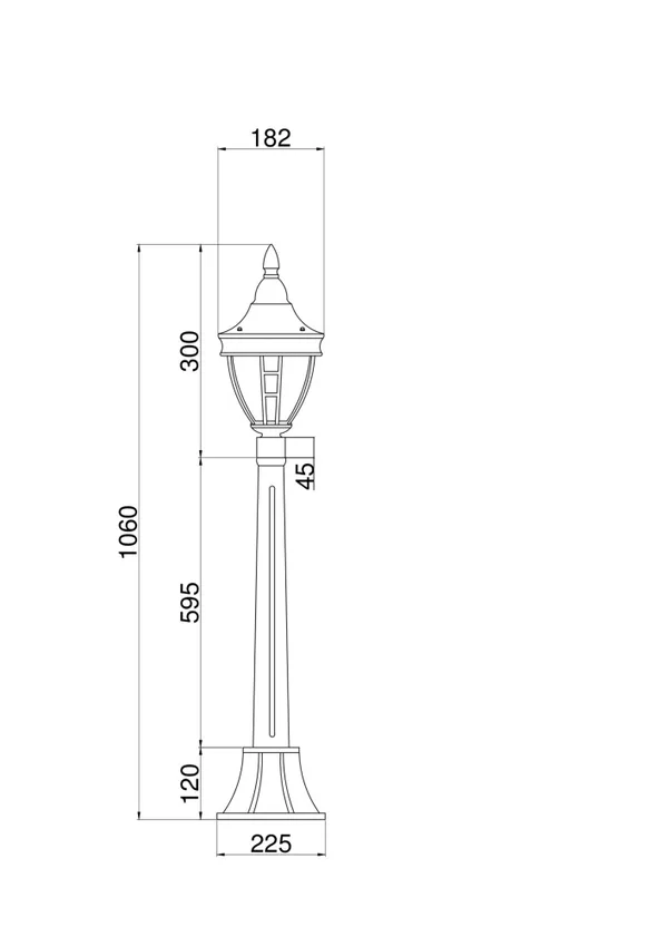 Ландшафтный светильник 1*E27 60Вт Черный IP20 Rivoli O026FL-01B Outdoor Maytoni — фото 2