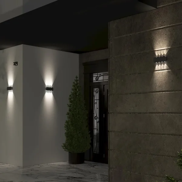 Ландшафтный настенный св-к IP54 LED 4000K 8W 85-265V CALLE темно-серый B NOVOTECH — фото 2