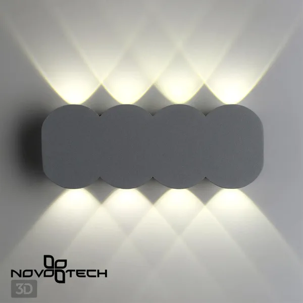 Ландшафтный настенный св-к IP54 LED 4000K 8W 85-265V CALLE темно-серый B NOVOTECH — фото 3