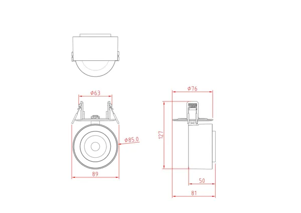 Потолочный светильник 13Вт 4000K Белый IP20 Treo C063CL-L12W4K Technical Maytoni — фото 3