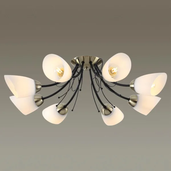 Люстра Потолочная E27 8*40W 220V ELIANA черный,бронза LUMION — фото 2