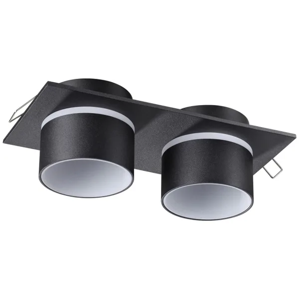 Св-к встр.IP20 GU10 9W 235V LIRIO черный C NOVOTECH