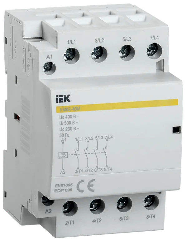 Контактор модульный КМ63-40М AC/DC IEK