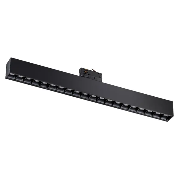 Св-к трехфазный трековый св/д IP20 LED 4000K 30W 220V ITER черный D NOVOTECH — фото 3