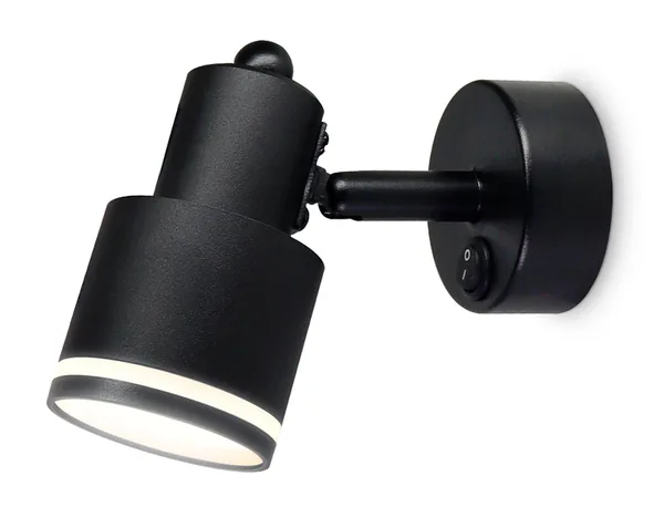Накладной поворотный спот с выключателем TA1282 BK черный GU10 max 12W 100*55*132 Ambrella Light