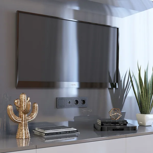 Hammer Механизм выключателя СУ TV оконечная . Черный IP20 Werkel — фото 3