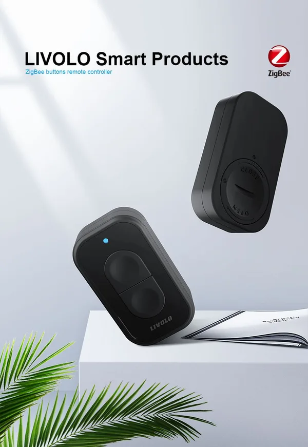 Двухклавишная кнопка управления ZigBee Livolo — фото 2