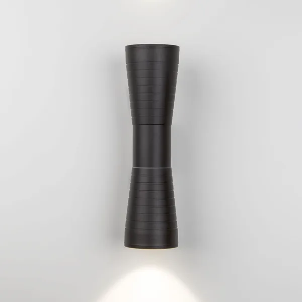 Уличный настенный светодиодный светильник 8Вт 4200К черный IP54 Tube double (a044301) Elektrostandard — фото 2