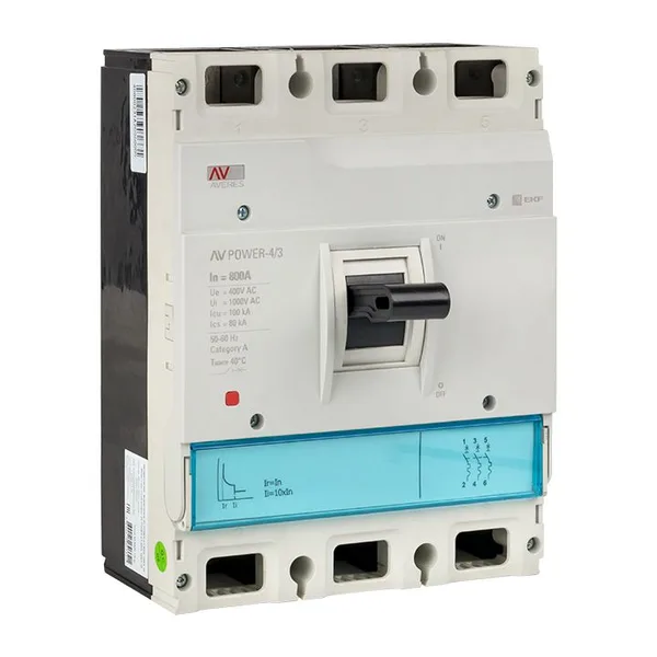 Выключатель автоматический AV POWER-4/3 800А 100кА TR AVERES EKF